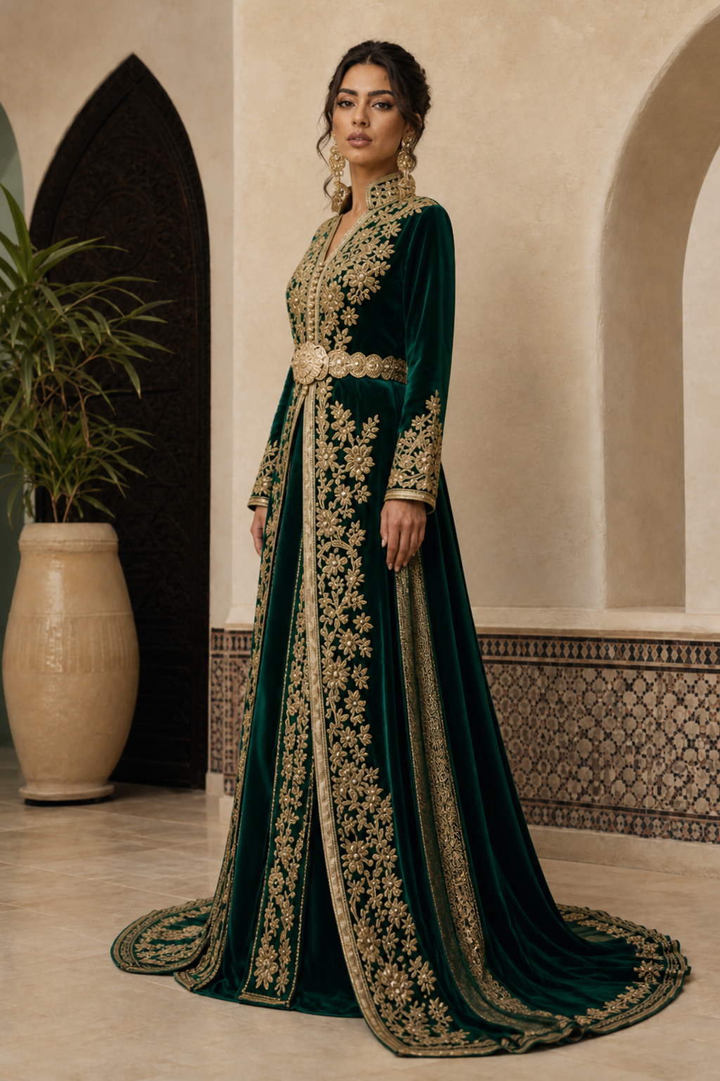 قفطان العنبر الفاسي — Côté — bldi couture