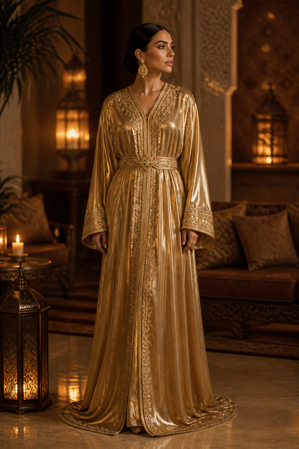 قفطان ذهبي للسهرة — bldi couture