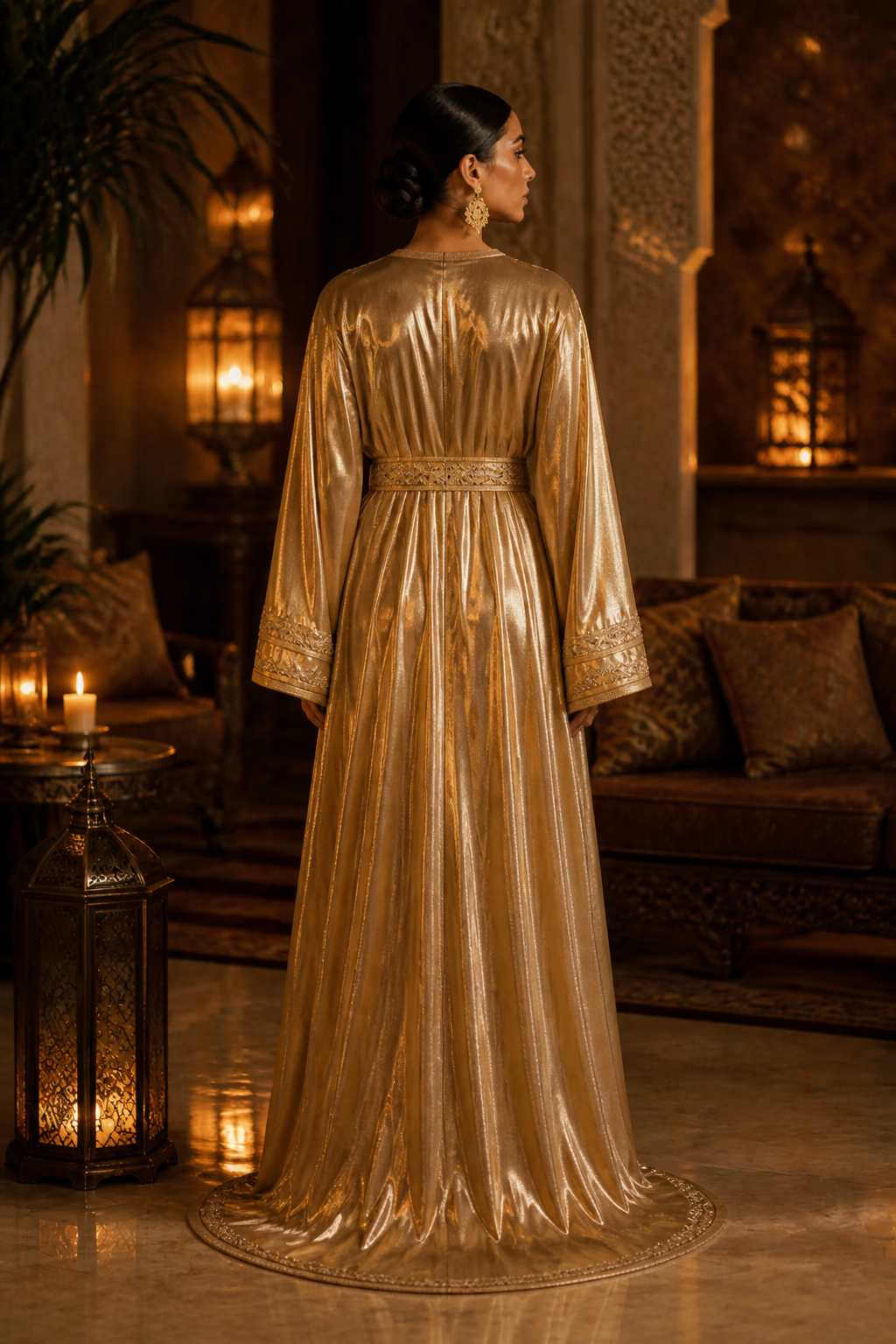 قفطان الأحمر العاطفي — Dos — bldi couture