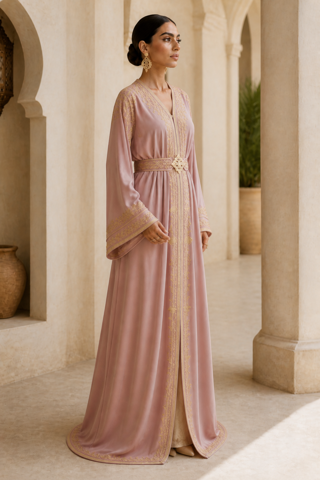 قفطان فيروزي بحري — Côté — bldi couture