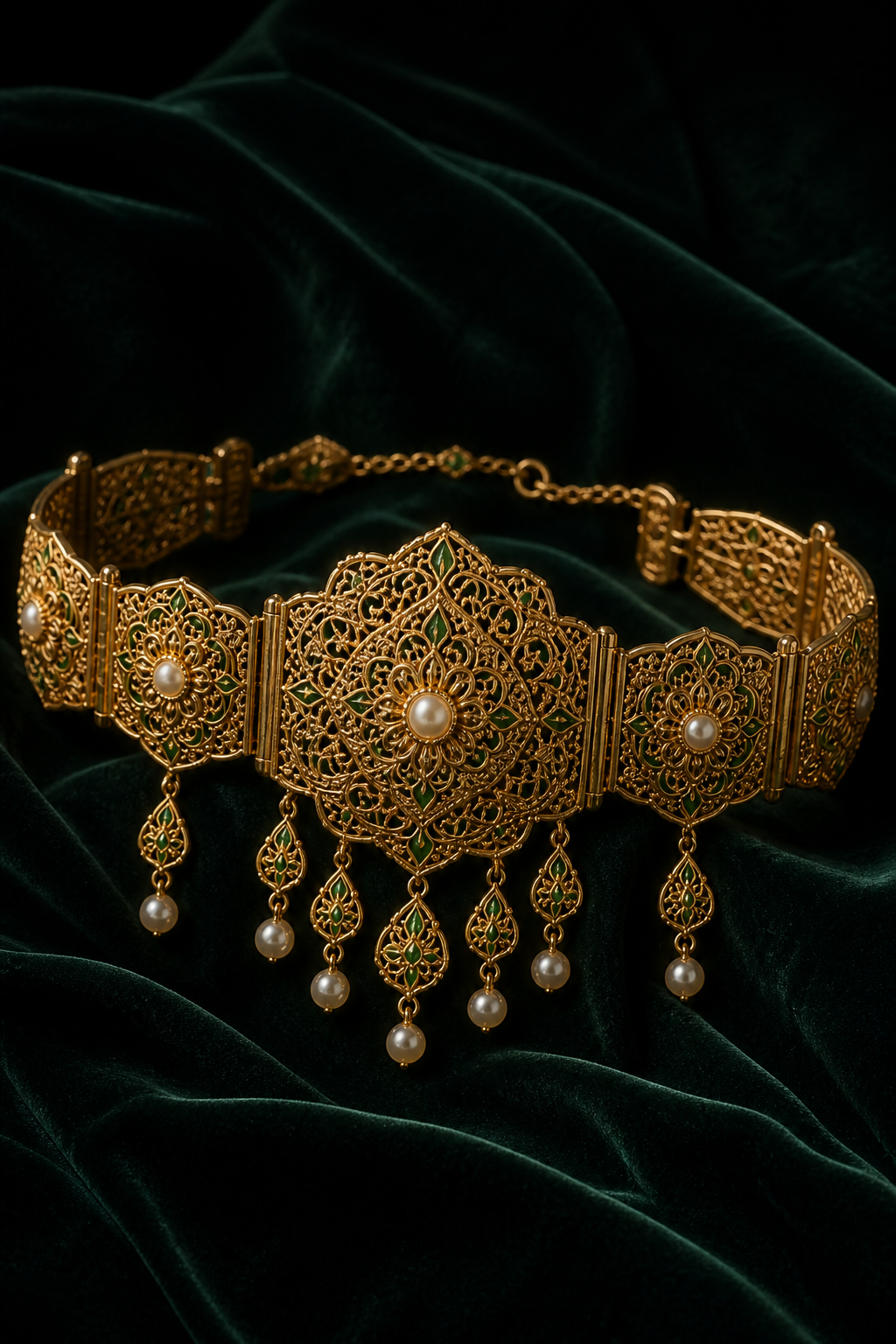 قلادة صفيفة فضية — bldi couture