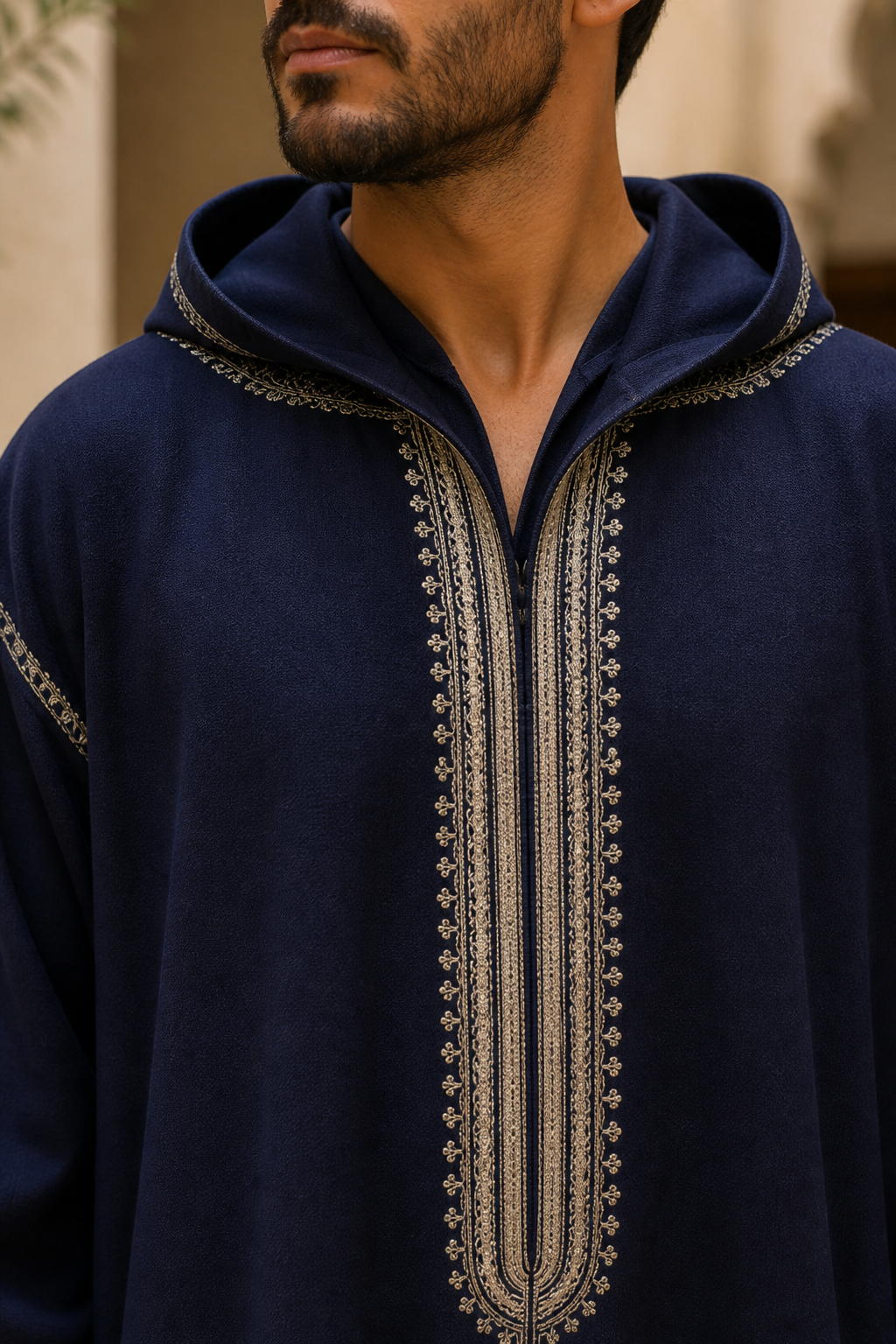 جلباب نسائي تراكوتا — Broderie — bldi couture